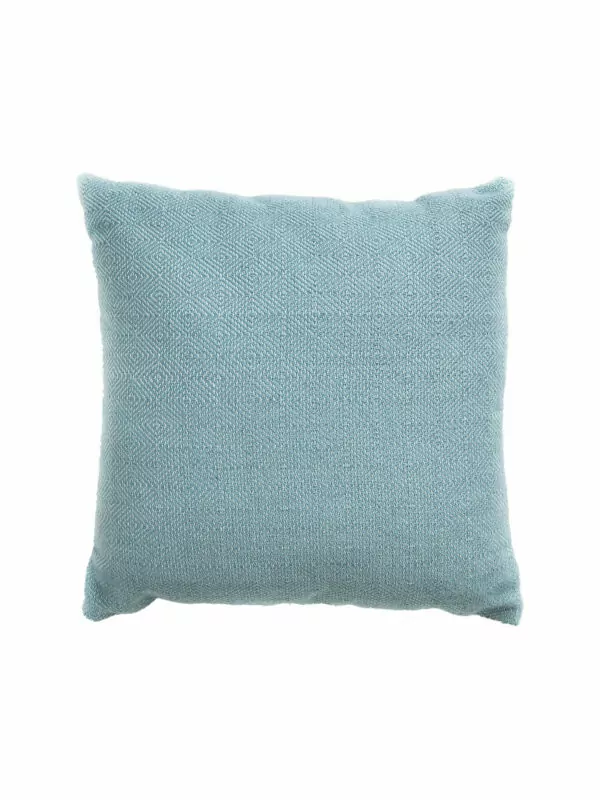 Productfoto van groen/blauw kussen 45 x 45 cm