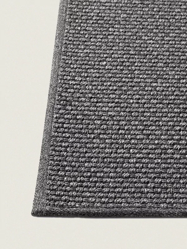 Buitenkleed sisal look op maat gemaakt donkergrijs