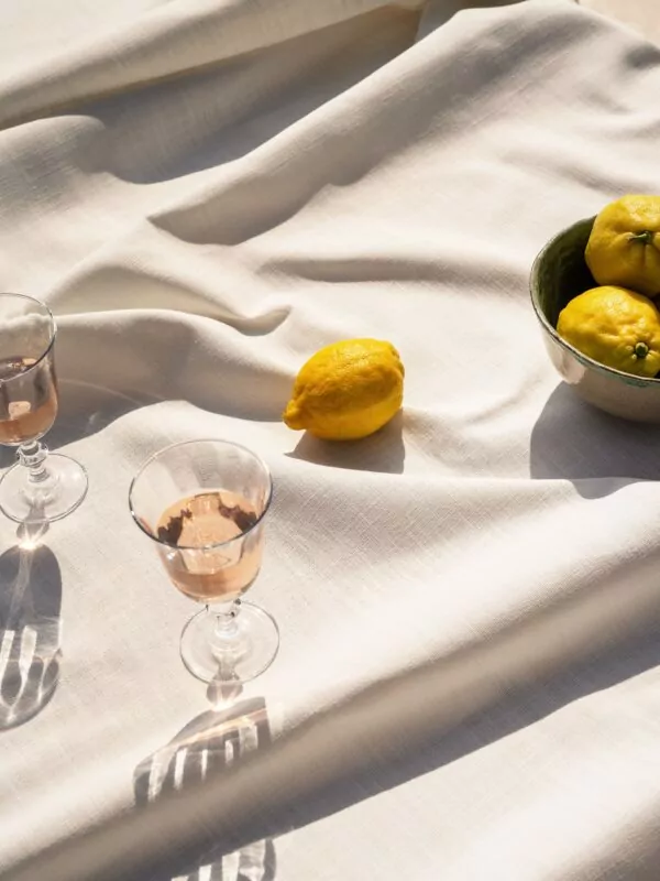 LAZE outdoor tablecloth 'Misty' white