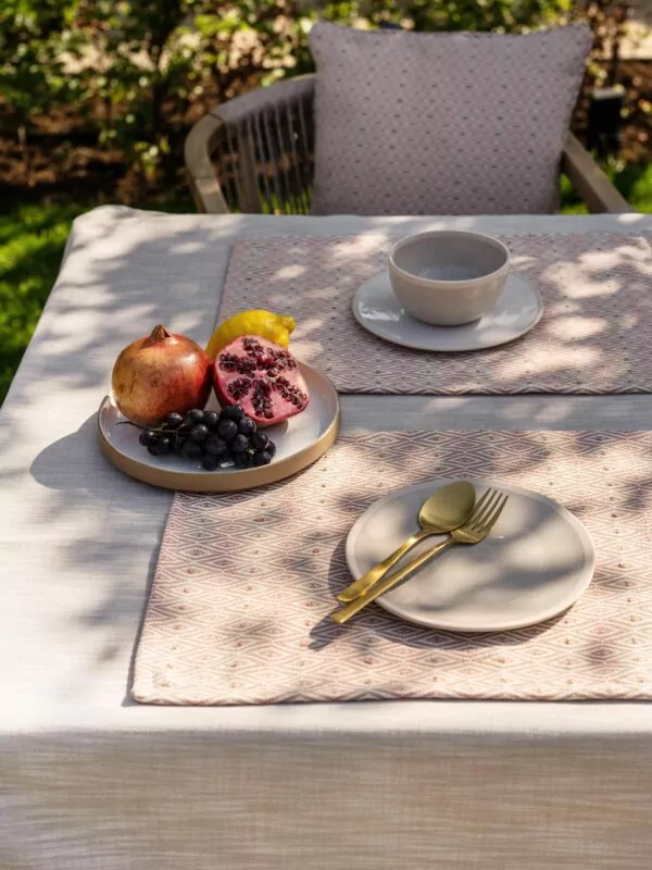 LAZE placemats ‘Diamond’ blush