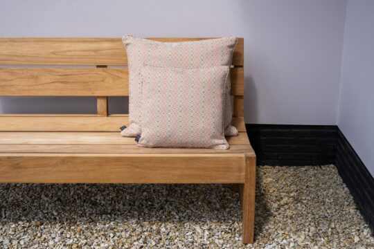 LAZE outdoor decorative cushion ‘Diamond’ blush