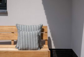 LAZE outdoor decorative cushion ‘Diamond’ grey