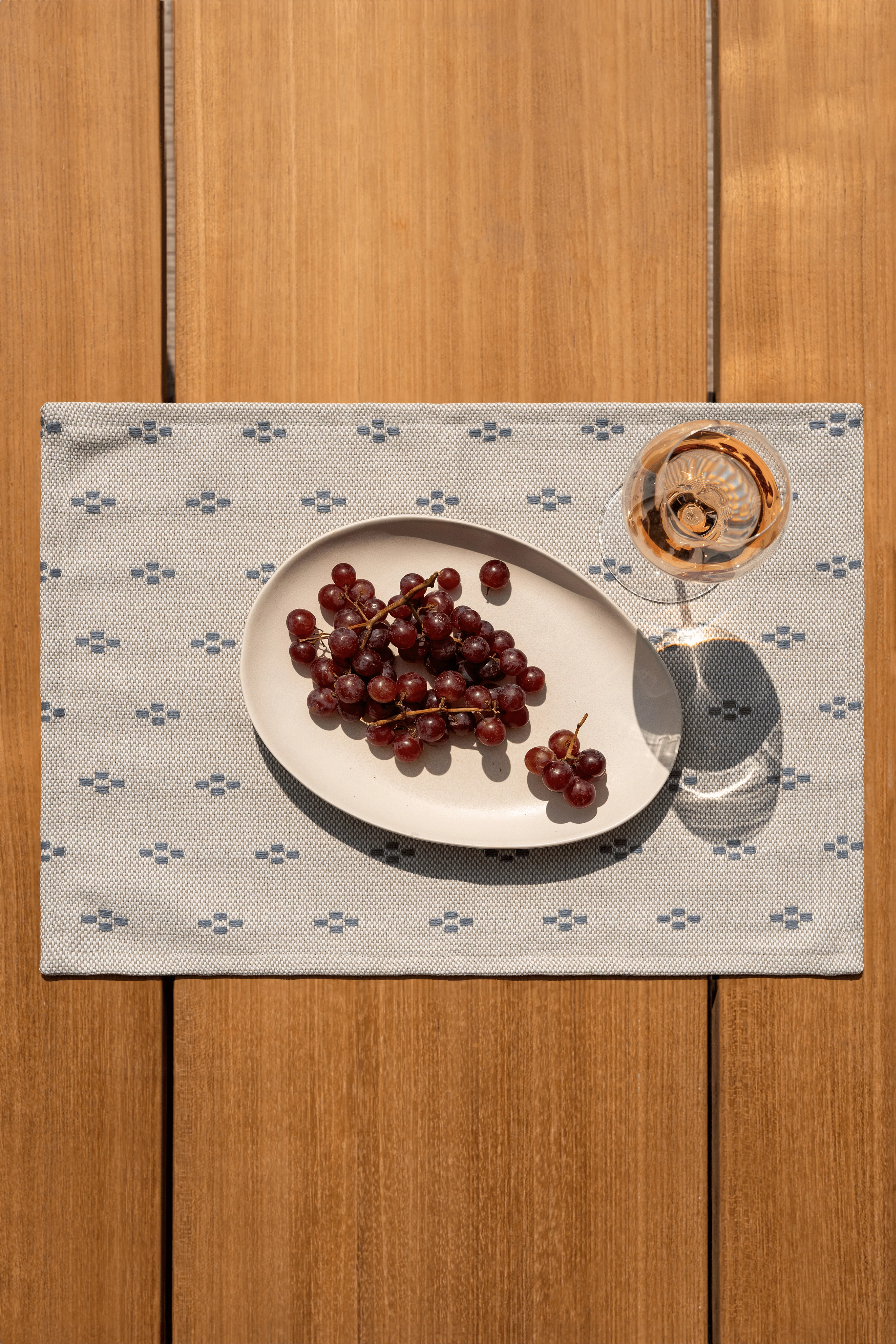 LAZE placemat 'Clover' blue