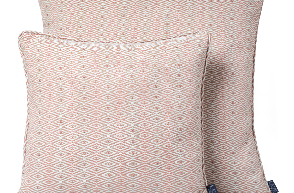 LAZE cushions diamond blush small and big