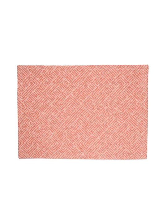 LAZE placemat 'Maze' coral