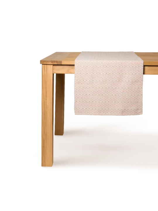 LAZE table runner diamond blush