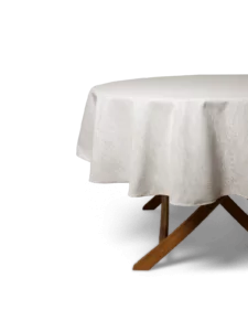 LAZE outdoor round tablecloth 'Misty' beige