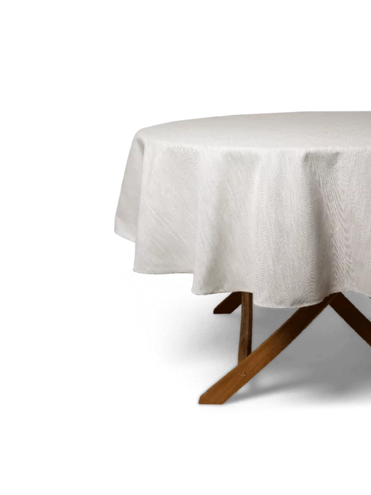 LAZE outdoor round tablecloth 'Misty' beige