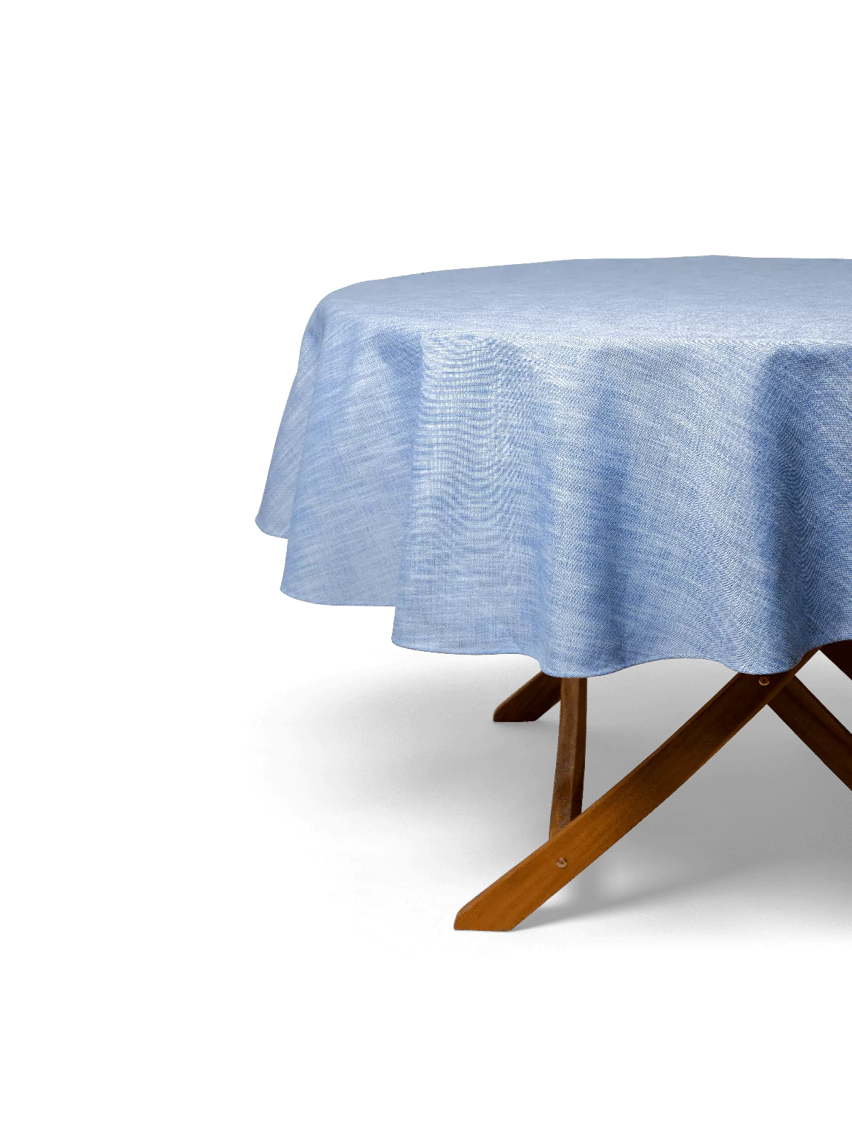 LAZE outdoor round tablecloth 'Misty' blue