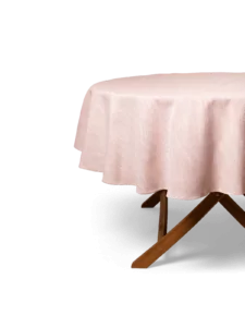 LAZE outdoor round tablecloth 'Misty' blush
