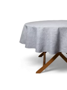 LAZE outdoor round tablecloth 'Misty' dark grey