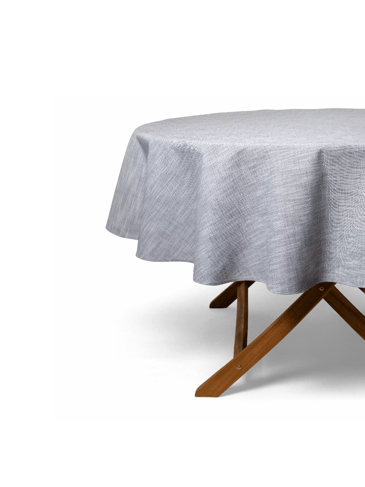 LAZE outdoor round tablecloth 'Misty' dark grey