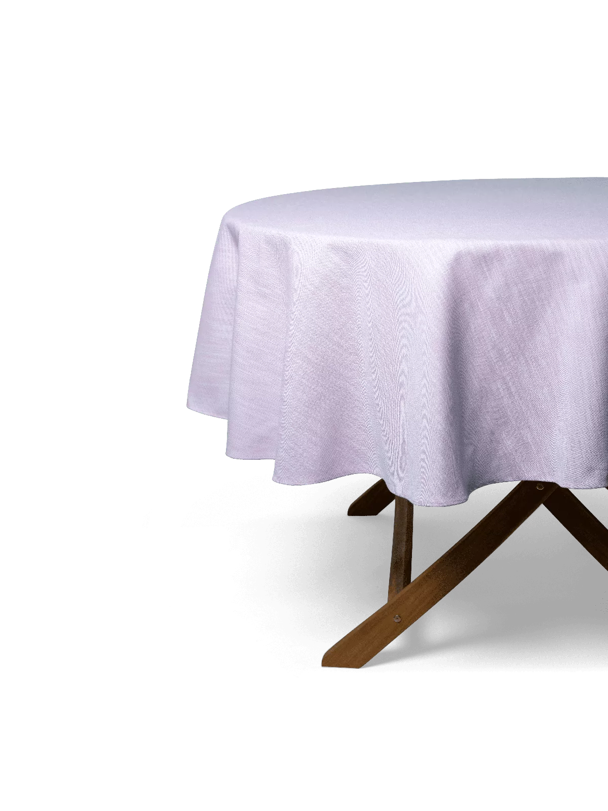 LAZE outdoor round tablecloth 'Misty' lilac