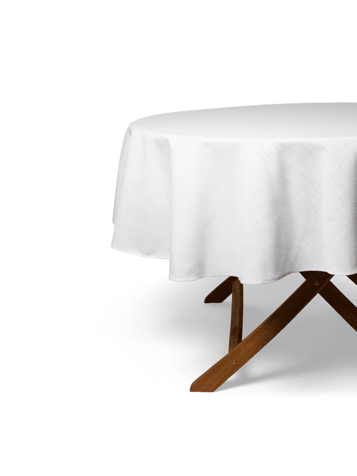 LAZE outdoor round tablecloth 'Misty' off white