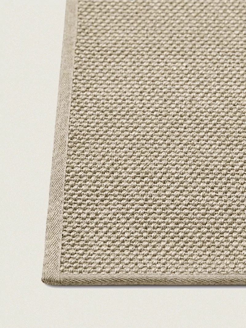 Buitenkleed sisal look fijn geweven zandkleur